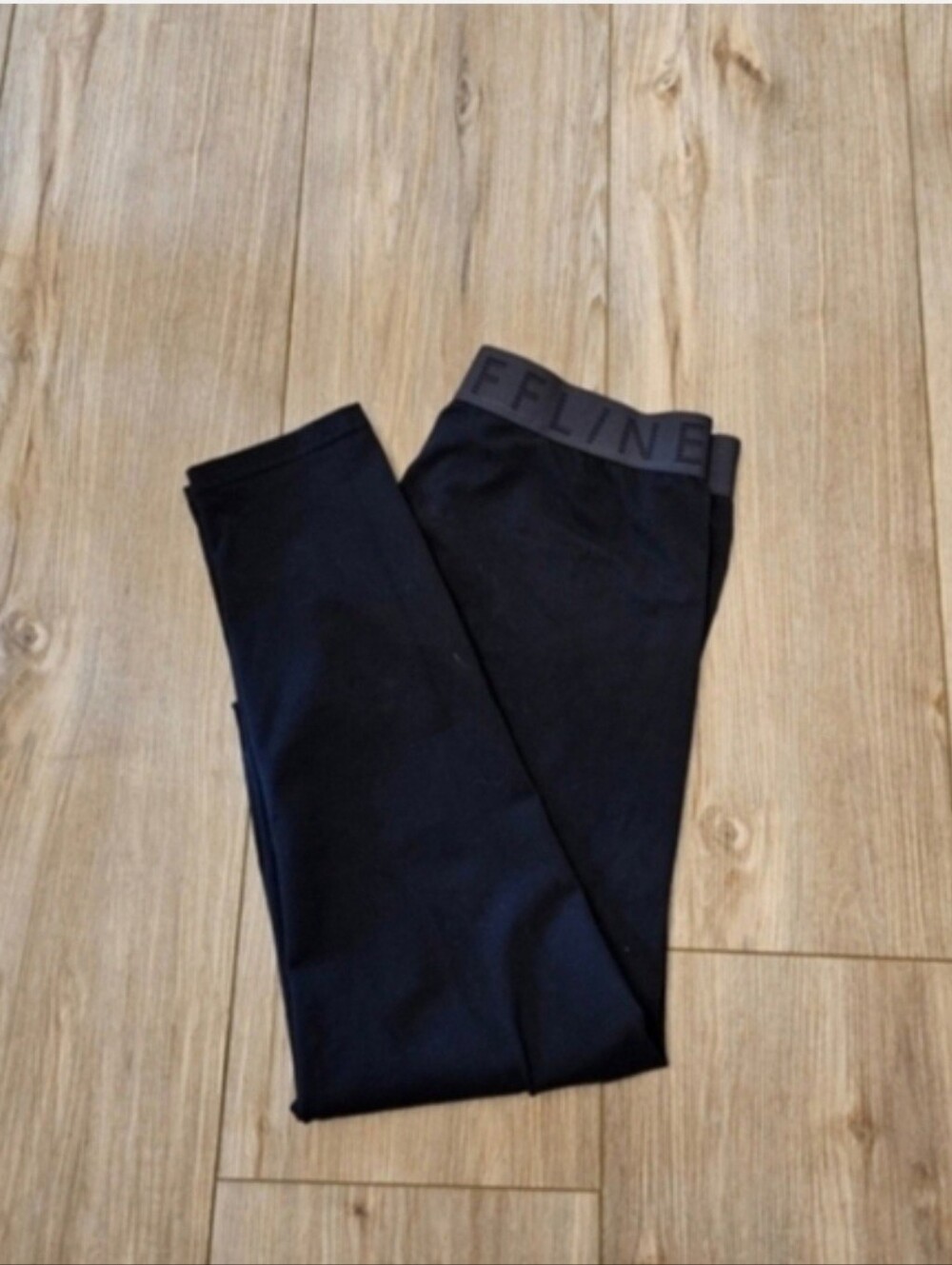 Black Leggings with Branded Waistband Sz XL
